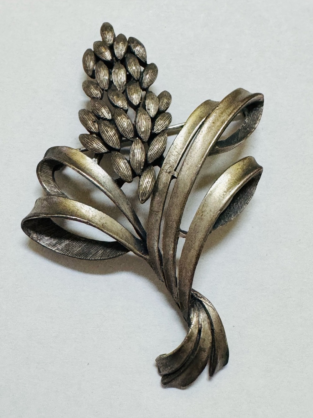 Pastelli Wheat Spray Ribbon Brooch